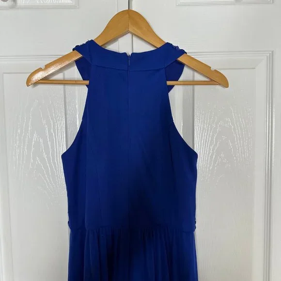 Women's One by Eight Royal Blue Halter Gown US Size 4 - Picture 8 of 15